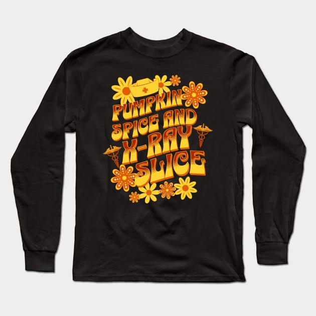 Pumpkin Spice and X-Ray slive Long Sleeve T-Shirt by Emmi Fox Designs